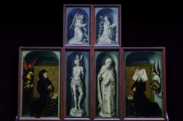R.van der Weyden, Saints, Rolin a.o. à Rogier van der Weyden