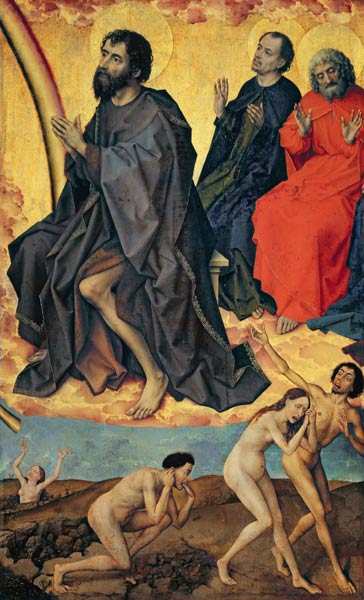 The Damned on their way to Hell and the Heavenly realm of Saints, from the Last Judgement à Rogier van der Weyden