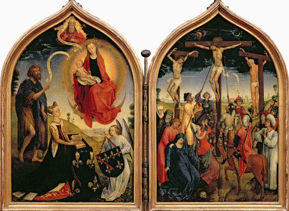 Joan of France (Diptych) à Rogier van der Weyden