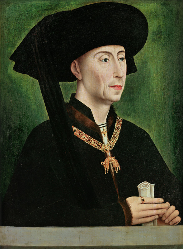Portrait of Philippe le Bon (1396-1467) Duc de Bourgogne à Rogier van der Weyden