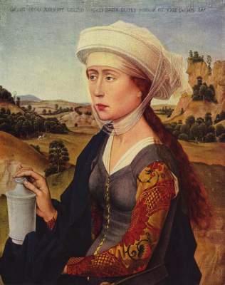 Braquealtar, aile droite - Marie Magdelaine à Rogier van der Weyden