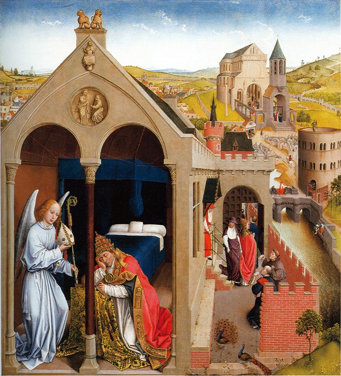 Dream of Pope Sergius à Rogier van der Weyden