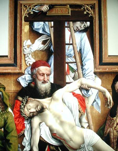 Joseph of Arimathea Supporting the Dead Christ à Rogier van der Weyden