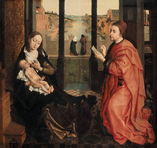 Marie peinte par Saint Luc à Rogier van der Weyden