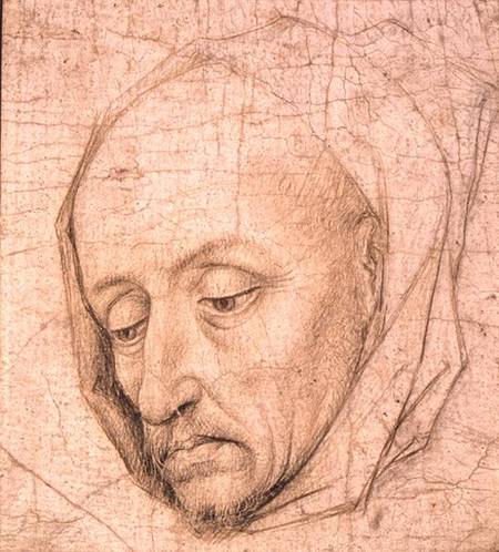 Study of the head of an old man à Rogier van der Weyden