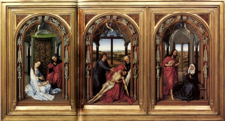 Triptych of Our Fair Lady (Miraflores Altarpiece) à Rogier van der Weyden