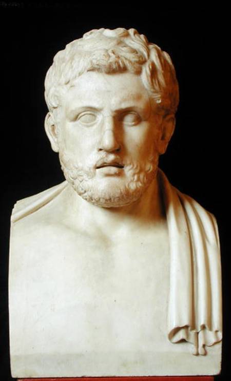 Bust of Alcibiades (c.450-404 BC) à Romain
