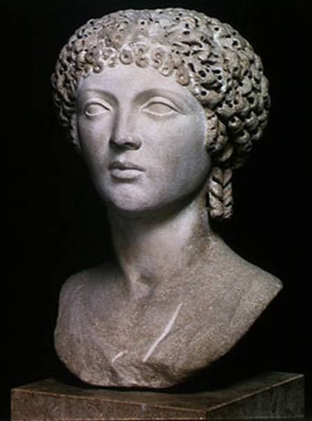 Bust of a Roman woman, possibly Poppaea Augusta, AD 55-60 à Romain