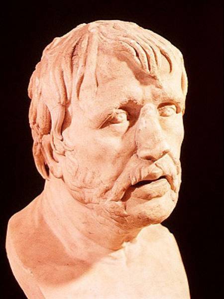 Bust of Seneca (4 BC-65 AD) à Romain