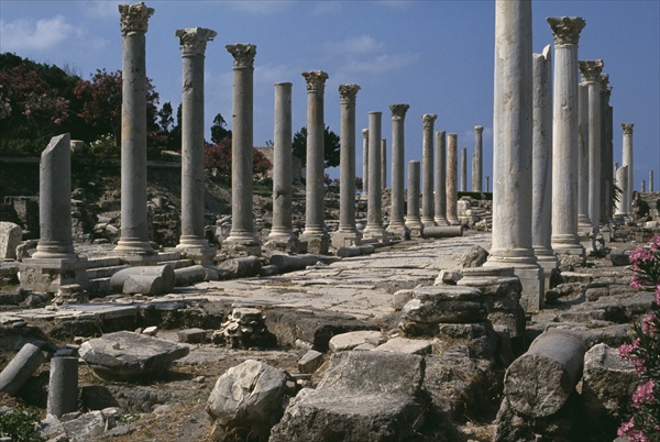 Colonnade (colour photo)  à Romain