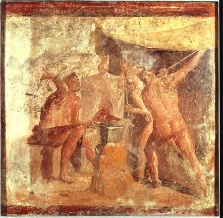 The Forge of Vulcan, from House VII, Pompeii à Romain