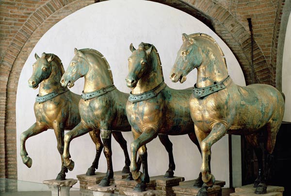 The Four Horses of San Marco, removed from the exterior in 1979 à Romain