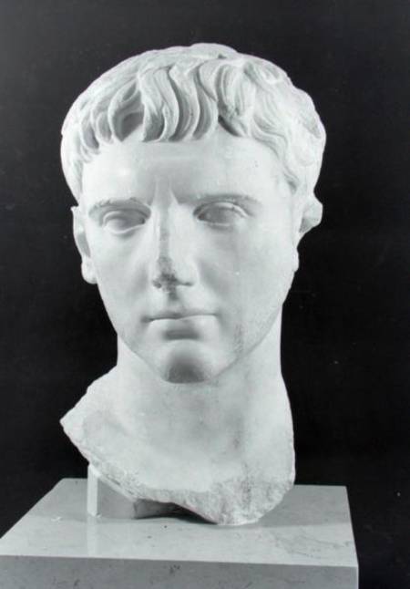 Head of Caesar Augustus (63 BC-14 AD) à Romain