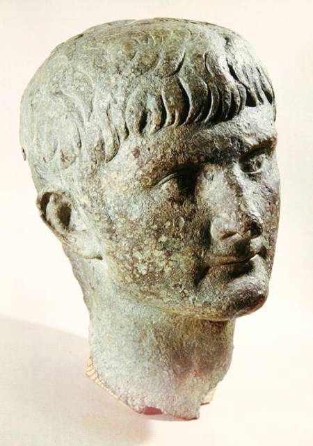 Head of Tiberius (42 BC-AD 37) à Romain