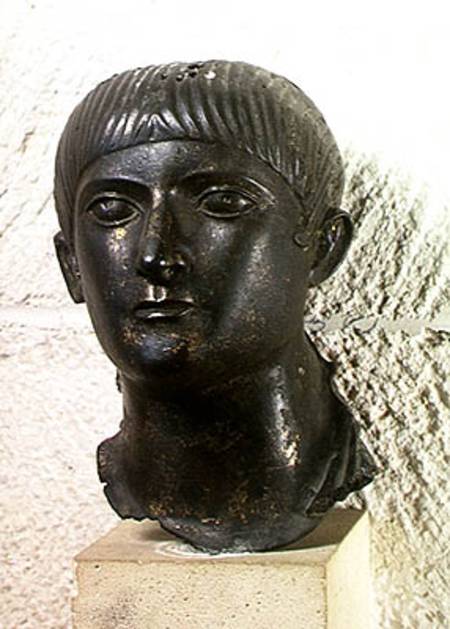Head of a young man, known as 'The Young Aquitaine Chief' à Romain