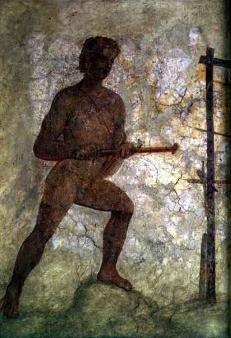 Nude Male Figure à Romain