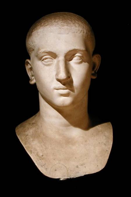 Portrait bust of Emperor Severus Alexander (AD 205-35) à Romain