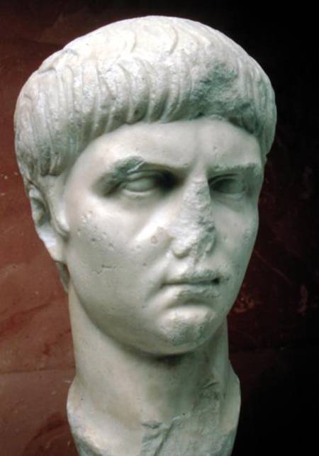 Portrait of Nero (AD 37-68) à Romain