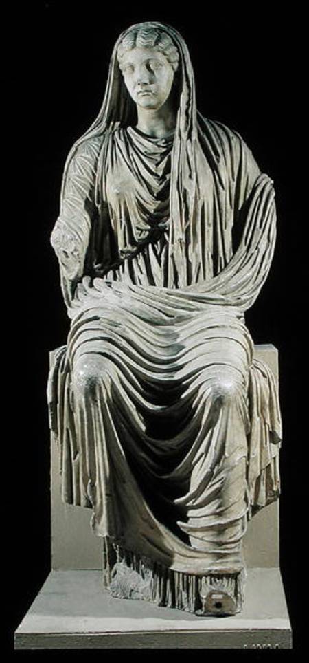 Posthumous statue of Livia (58 BC-AD 29) from Velleia à Romain