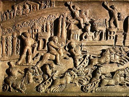 Relief depicting games at the Circus Maximus à Romain