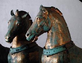 The Four Horses of San Marco, detail of two of the horses, removed from the exterior in 1979