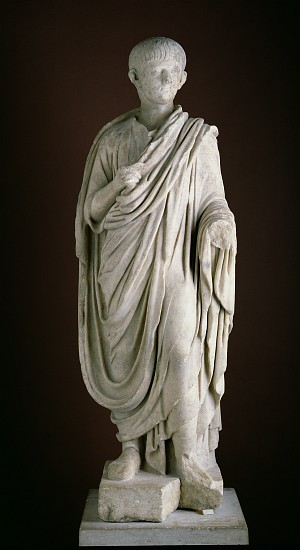 Togate statue of the young Nero à Romain