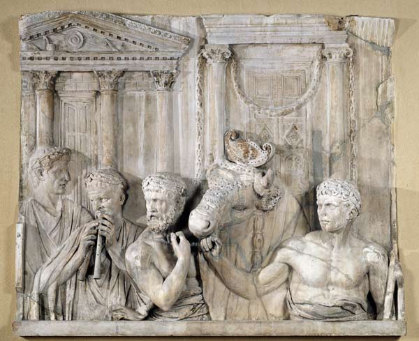 Relief depicting preparations for a sacrifice à Romain