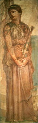 Medea contemplating the murder of her sons, from Herculaneum (fresco) à Romain 1er siècle après JC