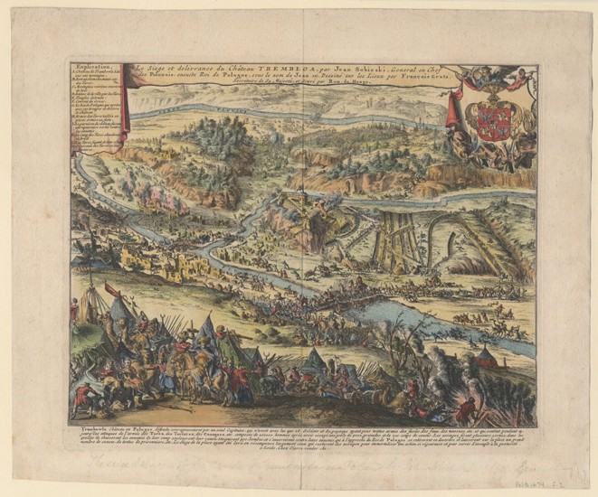 The Siege of Trembowla in 1675 à Romeyn de Hooghe
