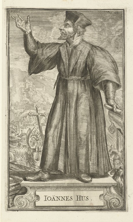 Portrait of John Hus à Romeyn de Hooghe