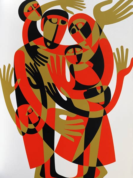All Human Beings are Born Free and Equal in Dignity and Rights, 1998 (acrylic on board)  à Ron  Waddams
