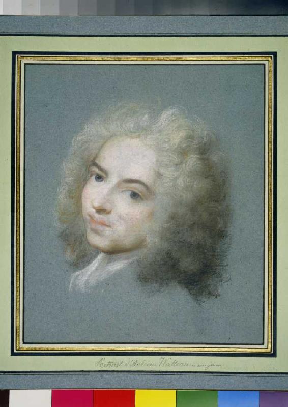 Bildnis Jean-Antoine Watteau.(?) à Rosalba Carriera