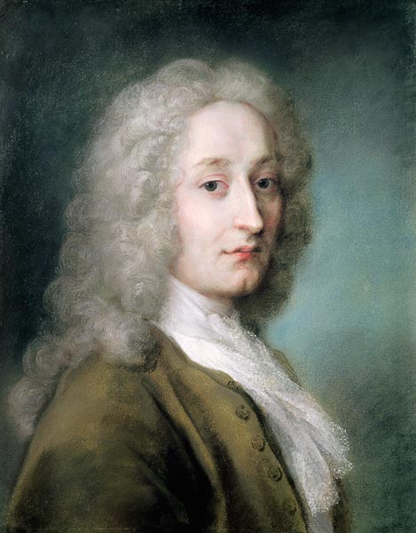 Portrait of Antoine Watteau (1684-1721) à Rosalba Giovanna Carriera