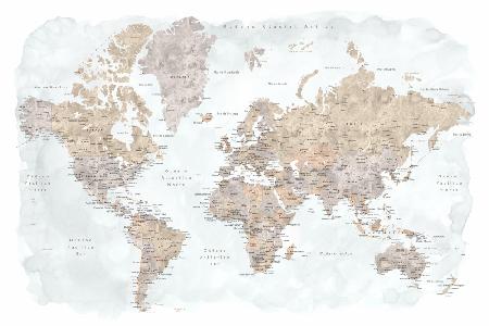 Calista world map in Spanish