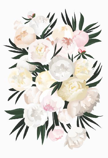 Dara bouquet in white