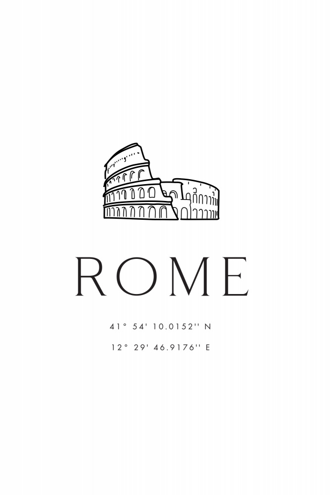 Rome coordinates with Colosseum sketch à Rosana Laiz Blursbyai