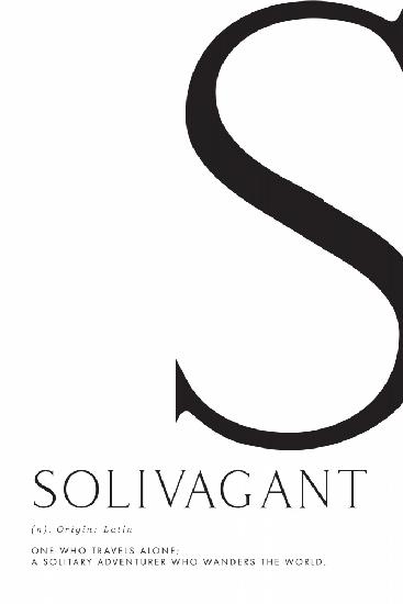 Solivagant definition typography art