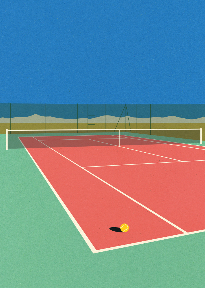 Tennis Court In the Desert à Rosi Feist