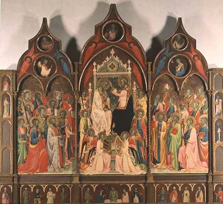 The Coronation of the Virgin à Rossello di Jacopo Franchi