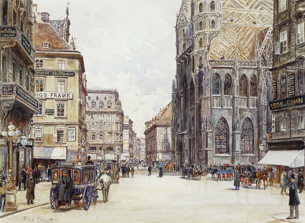 Stephansplatz, Wien. à Rudolf Bernt