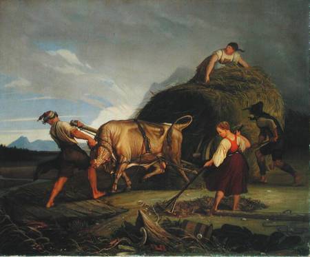 Harvesting the Hay Before the Storm à Rudolf Friedrich Wasmann