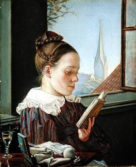 Minna Wasmann, the sister of the artist (1811-36) à Rudolf Friedrich Wasmann