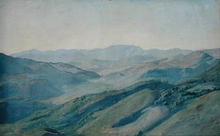 View of the countryside in the Tyrol à Rudolf Friedrich Wasmann