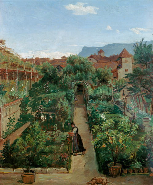 The Ottmannsgutes' Flower Garden in Merano à Rudolf Friedrich Wasmann