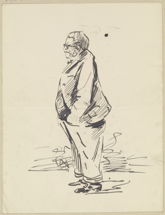 Profile of an elderly man à Rudolf Gudden