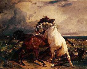 cheval combattant à Rudolf Koller