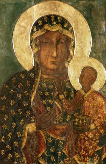 The Black Madonna of Jasna Gora, Byzantine-Russian icon à École russe