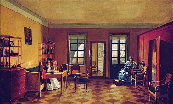 Interior of an attic à École russe