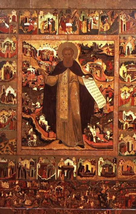 Life of St. Sergius of Radonesh à École russe