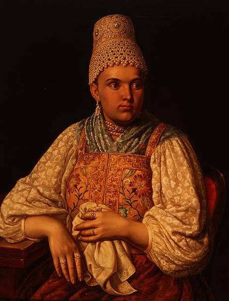 Portrait of Anna Petrovna Filatova à École russe